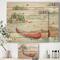 Designart - Lake House Canoes II - Lake House Print on Natural Pine Wood